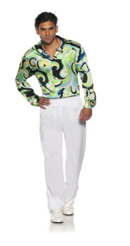 60s Green Hippie Costume Shirt | 1960s | Costume Pieces