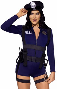 Handcuff Hottie Police Romper Costume | Law Enforcement | Womens Costumes