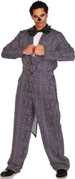 Jack Inspired Pinstriped Tux Jumpsuit | The Nightmare Before Christmas | Mens Costumes