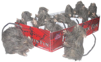5 inch Realistic Rat Decor Prop | Halloween Decor | Novelty and Decor