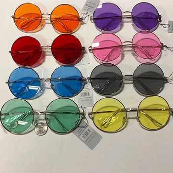 Janis 70s Large Round Frames Sunglasses Pink | Glasses and Sunglasses