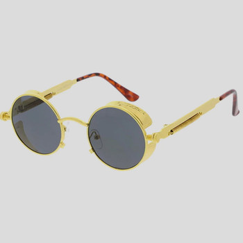 Lennon Style Gold Steampunk Sunglasses | Steampunk | Glasses and Sunglasses