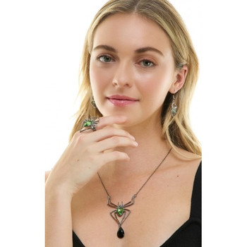 Silver Spider Necklace