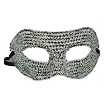 Silver Rhinestone Masquerade Mask | Venetian and Masquerade Masks