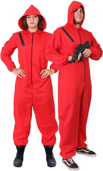 LAST OF | Money Heist Hooded Jumpsuit | Adult Size Extra Large