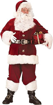 AS-IS | Crimson Velvet Super Deluxe Santa Suit - Standard | Christmas | Mens Costumes