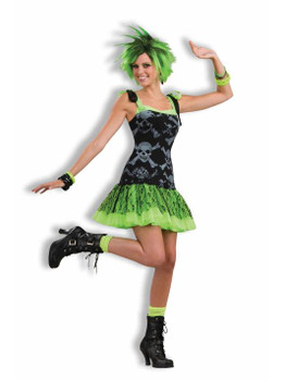 AS-IS | Punk Skull Dress | Adult Size Small | 90s