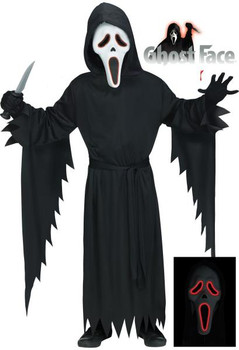 Scream Ghostface EL Light Up Costume | Childrens Costumes