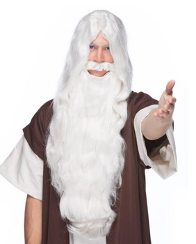 White Wizard Beard and Wig | Fantasy | Wigs and Hair Pieces
