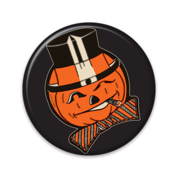 Jack-O-Lantern Vintage Button | Halloween | Accessories