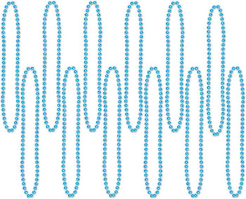 Turquoise 12 Pack Party Beads | Festivals | Accessories