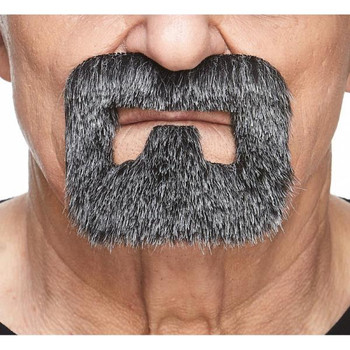 Biker Goatee | Salt and Pepper | European Moustaches | Applications and Prosthetics