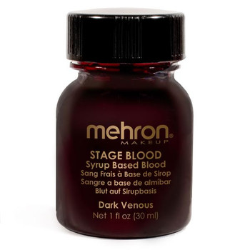 Stage Blood 1 oz Dark Veinous | Mehron | Makeup