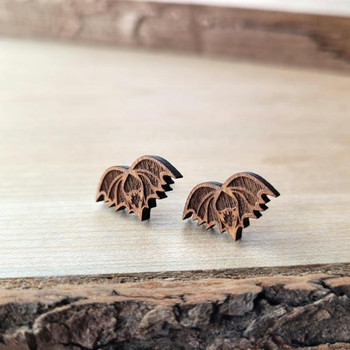 Cherry Flying Dragon Earrings | Fantasy by Numbers | Artisan Crafted Items