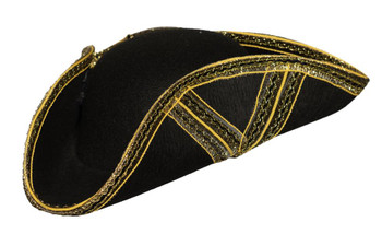 Black Tricorn Pirate Hat | Pirates | Hats and Headpieces