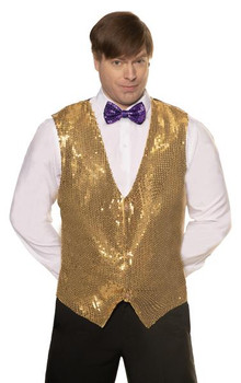 Sequin Vest - Gold | Novelty | Costume Pieces