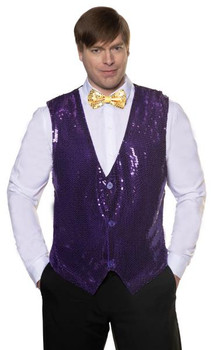 Sequin Vest Plus Size - Purple | Novelty | Costume Pieces
