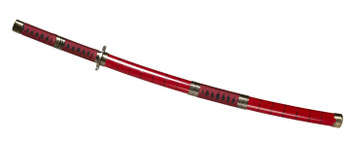 Red Wooden Practice Ninja Katana and Sheath | Ninja | Props and Play Weapons