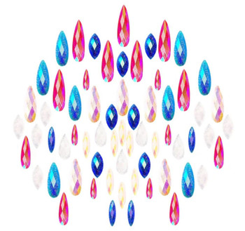 Neva Nude Loose Crystals - Pink Blue Red | Festivals | Applications and Prosthetics
