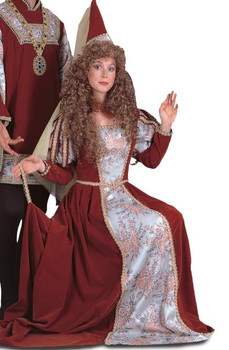 Medieval Lady Red Tudor Dress | Medieval | Womens Costumes