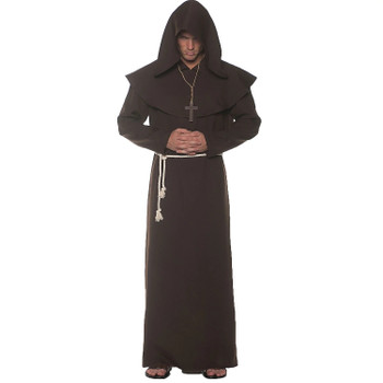 Brown Monastic Monk Costume | Medieval | Mens Costumes