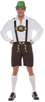Traditional German Lederhosen Oktoberfes Plus Size Costume | Mens Costumes