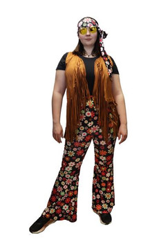 60s Fringe Flower Child Hippie Costume | 1960s | Womens Costumes