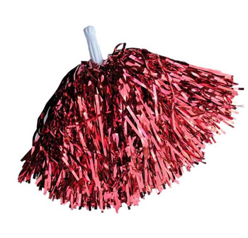 Red Metallic Cheerleader Pompoms | Cheerleaders | Accessories