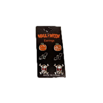 Pumpkins Bats and Skulls Halloween Earrings | Halloween | Accessories