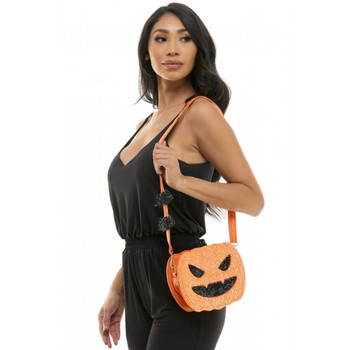 Rhinestone Crossbody Pumpkin Purse | Halloween | Accessories