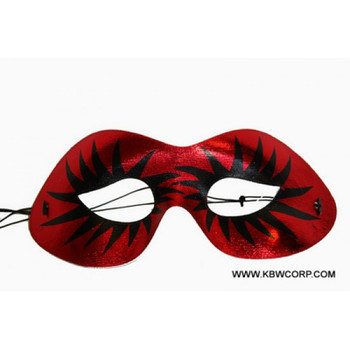 Eyelash Starburst Design Red Party Mask | Masquerade | Accessories