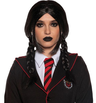 Wednesday Gothic Braids Wig | The Addams Family | Wigs and Hair Pieces