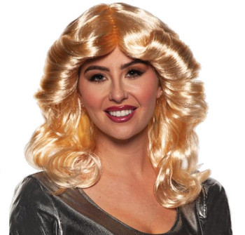 70s Blonde Feathered Wig | 1970s | Wigs and Hair Pieces
