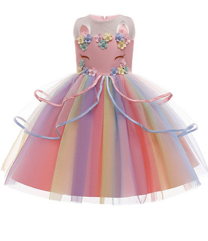 Pretty Pink Unicorn Tulle Dress | Mythical Creatures | Childrens Costumes