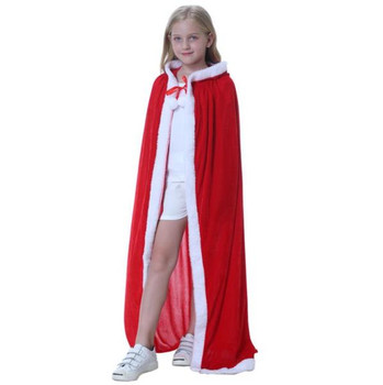 Faux Fur Trim Childrens Red Cape | Medieval | Costume Pieces