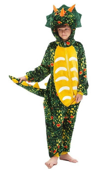Green Triceratops Dinosaur Onesie | Animals | Childrens Onesies