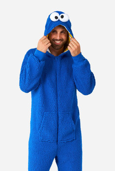 Cookie Monster Sesame Street Adult Onesie | Sesame Street | Adult Onesies