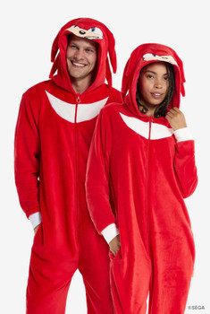 Knuckles Sonic the Headgehog Adult Onesie | Sonic the Hedgehog | Adult Onesies