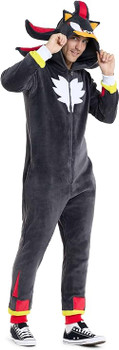 Shadow Sonic the Hedgehog Adult Onesie | Sonic the Hedgehog | Adult Onesies