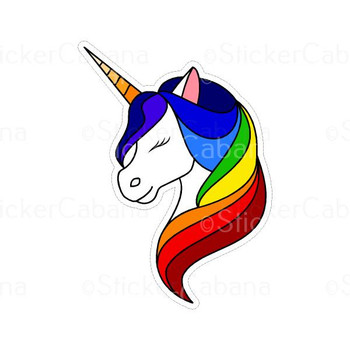 Rainbow Unicorn | Sticker Cabana | Vinyl Stickers