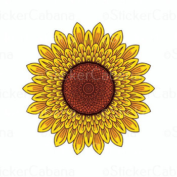 Sunflower | Sticker Cabana | Vinyl Stickers