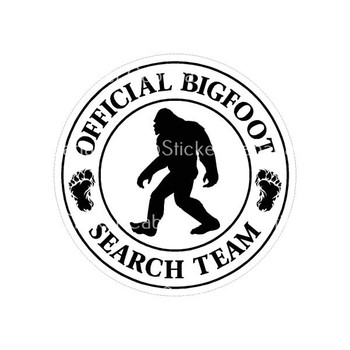 Official Bigfoot Search Team | Sticker Cabana | Vinyl Stickers