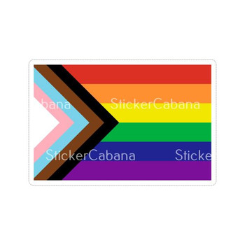 Gay Pride Flag All Inclusive | Sticker Cabana | Vinyl Stickers