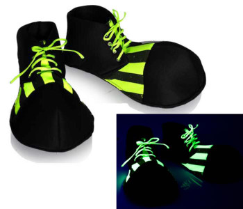 Blacklight Reactive Clown Shoes | Circus | Costume Footwear