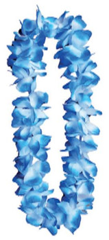 Thick Blue Two-Tone Hawaiian Lei | Hawaiian | Accessories