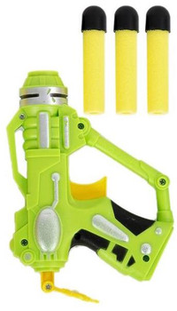 Green Air Gun Toy with Sponge Darts | Toy Gun | Props and Play Weapons