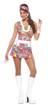 60s Groovy Chic GoGo Mini Dress Costume | 1960s | Womens Costumes
