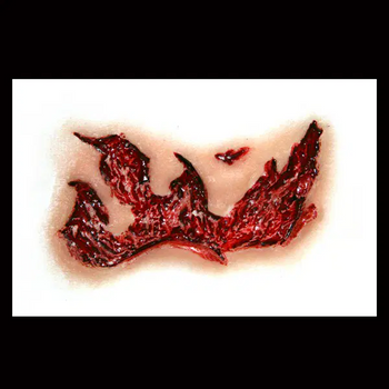 Ripped Flesh 3D Water Applied FX Transfer | Tinsley | Applications and Prosthetics