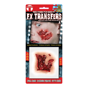 Small Gouge 3D Water Applied FX Transfer | Tinsley | Applications and Prosthetics