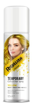 Yellow Rebellious Temporary Colour Hairspray | Primal Hair Colour | Makeup